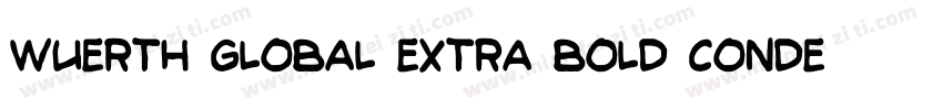 Wuerth Global Extra Bold Conden字体转换